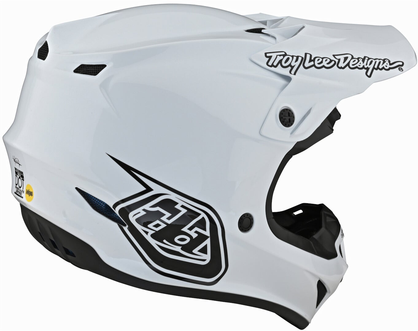 Troy Lee Designs SE4 PA Mono Motorcross Helm Wit L Figuur 5