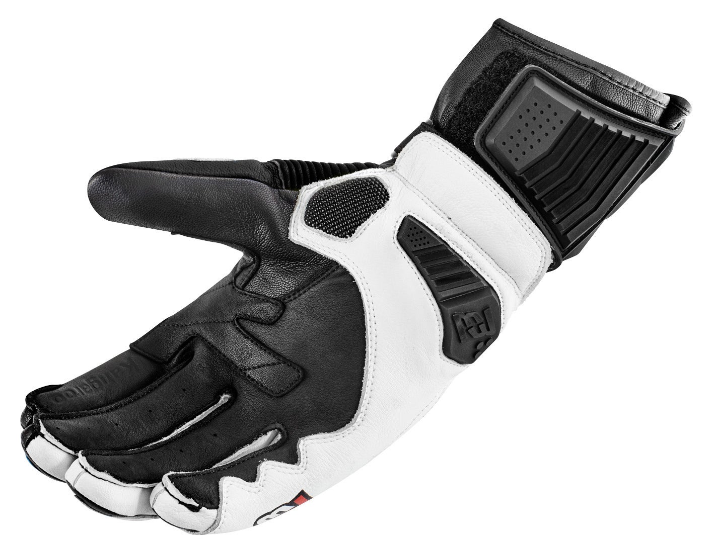 Bogotto Sugello perforerede motorcykelhandsker Sort/hvid L Figur 4