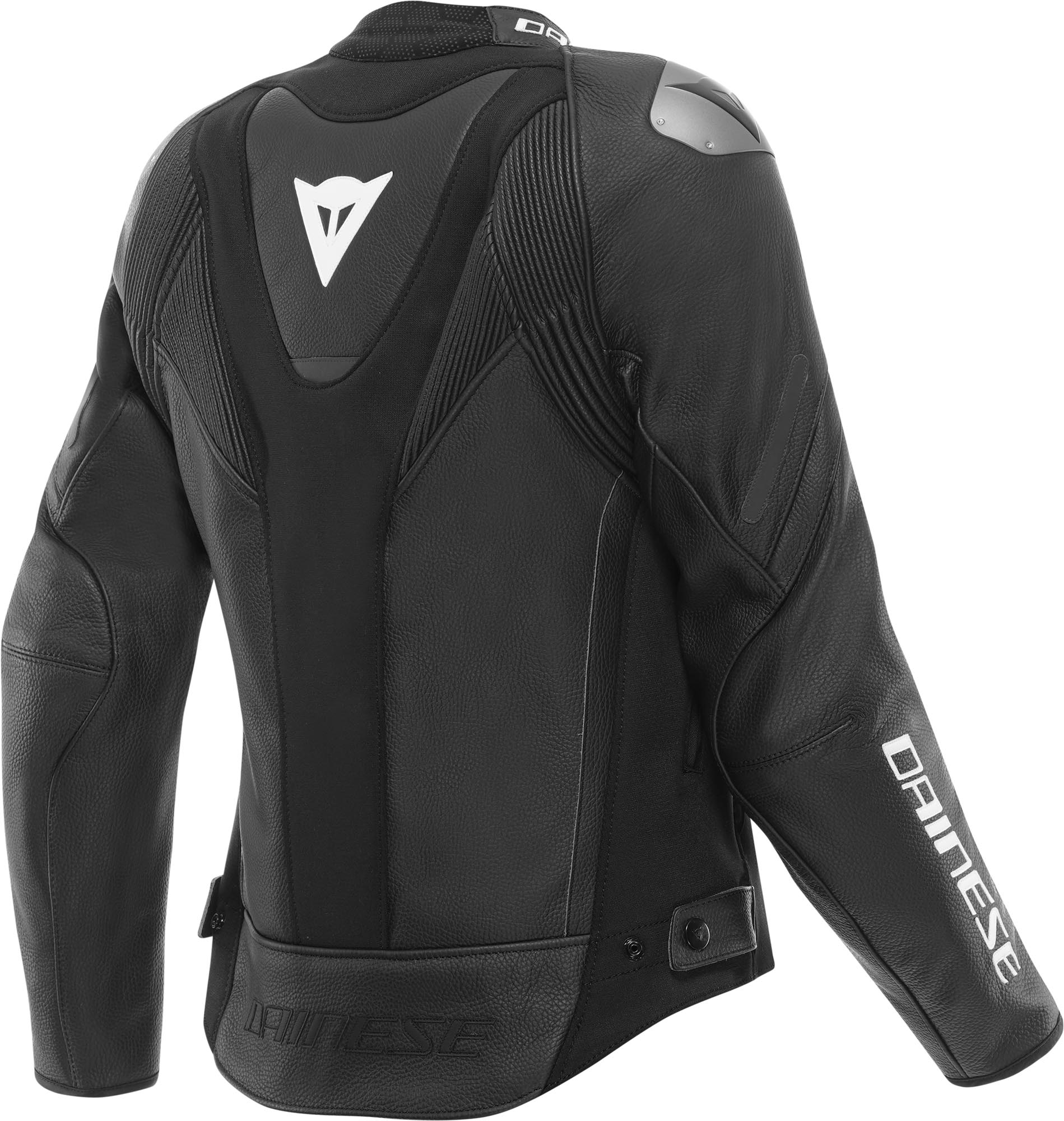 Dainese Avro 6 Veste en cuir moto pour femmes Noir/Noir/Blanc 38 Figure 2