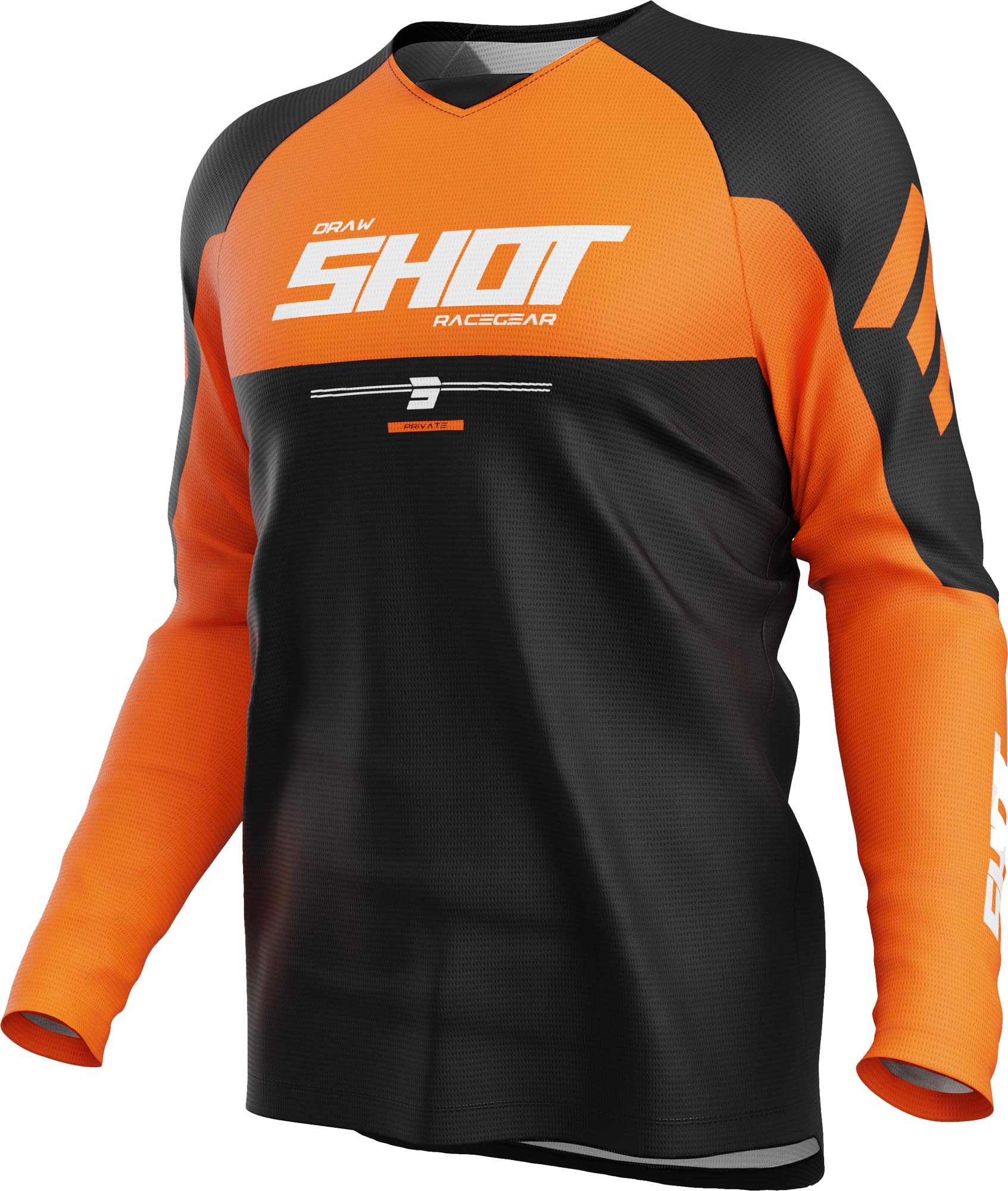 Shot Draw Private Motocross Jersey orange 3XL Abbildung 1