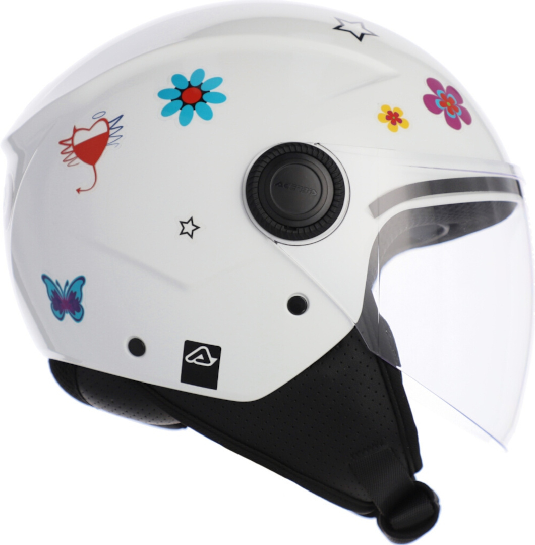 Acerbis Jet Brezza Kid Kids Casco Jet Blanco Y/L (51/52) Figura 4