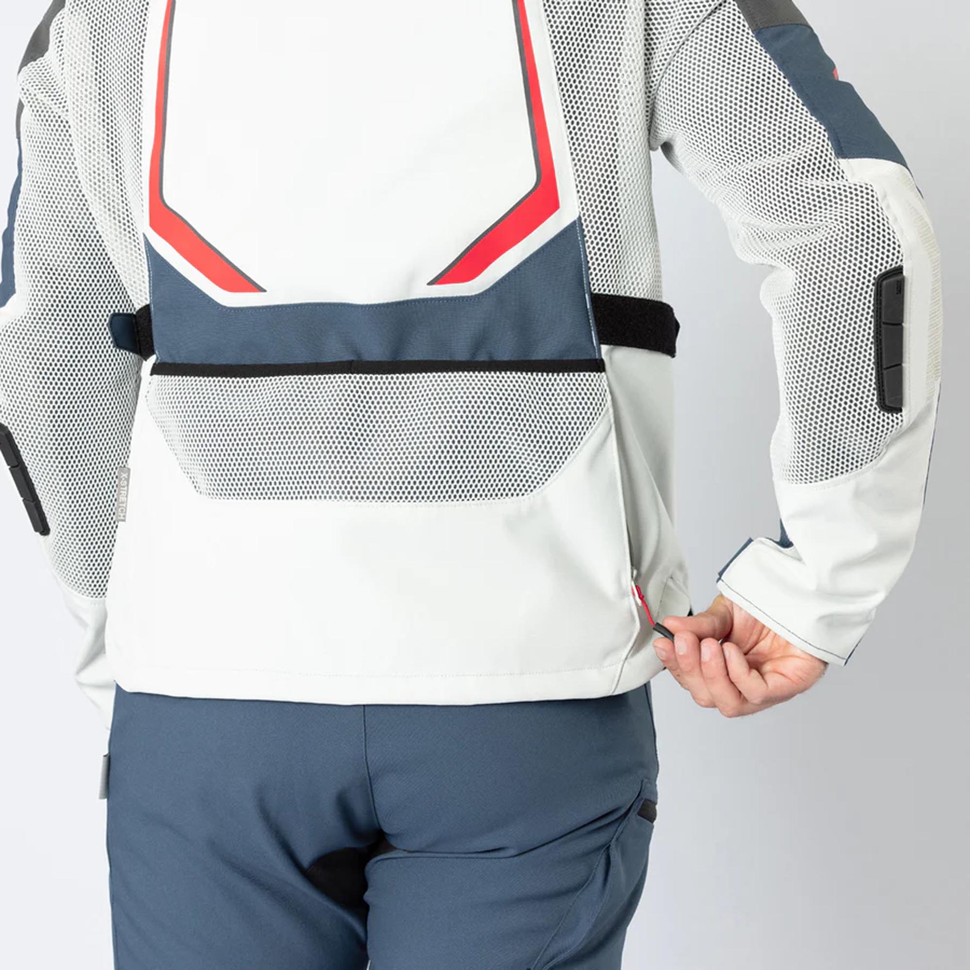 IXS Tourster-Big Air 1.0 Mesh Motorcycle Textile Jacket grey/blue/red/sand M Figure 15