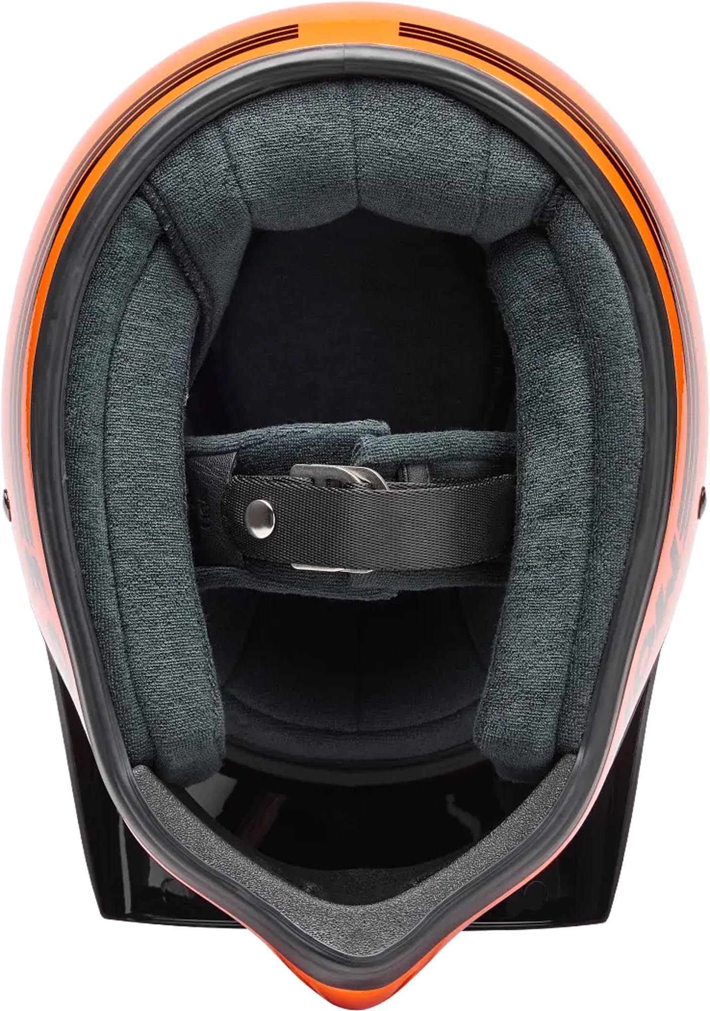 Side view of Bell Moto-3 Classic Gloss Org Motocross Helmet