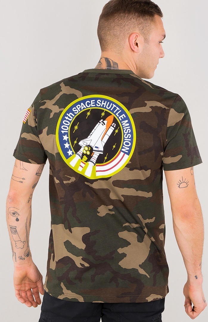 Alpha Industries Space Shuttle T-Shirt Camouflage XL Figure 2