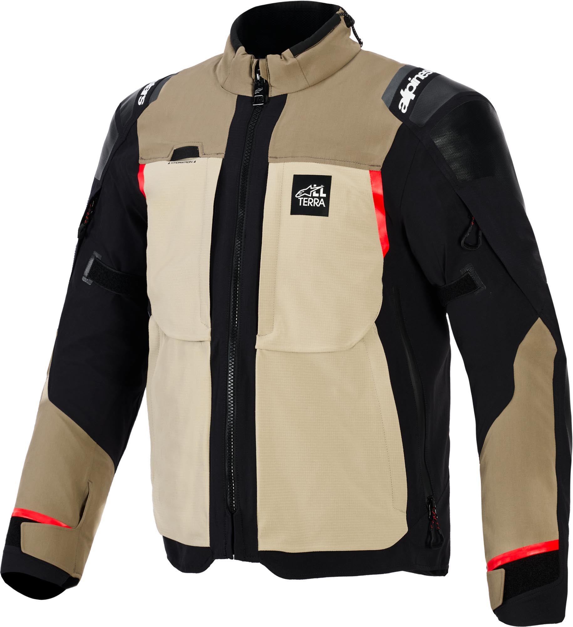 Alpinestars Andes Pro Drystar XF waterproof Motorcycle Textile Jacket brown/black/grey XL Figure 1
