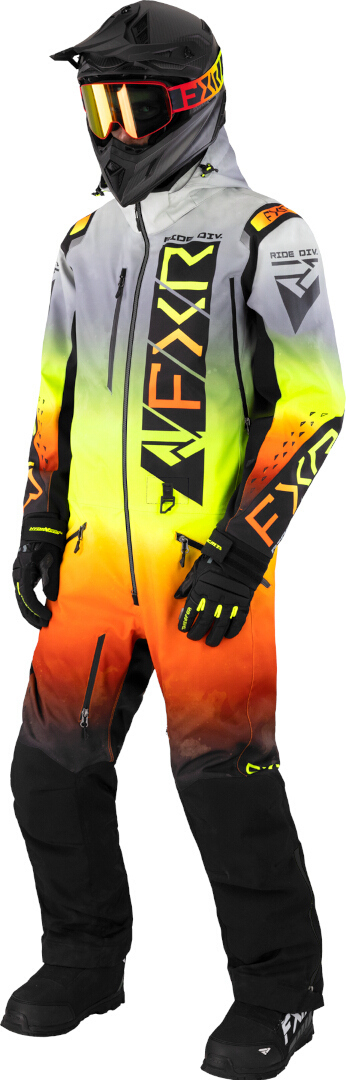 FXR Helium Lite 2023 Terno de Snowmobile de Uma Peça Laranja/Cinza 3XL Figura 1