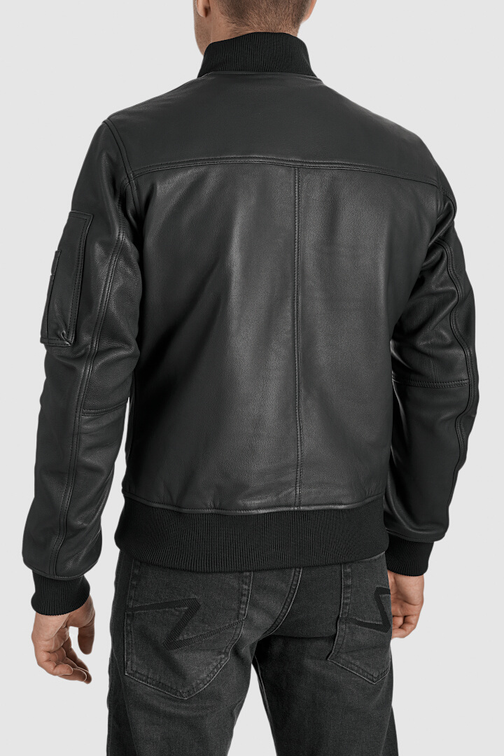 Pando Moto Falcon Aviator Leather Jacket M Figure 5