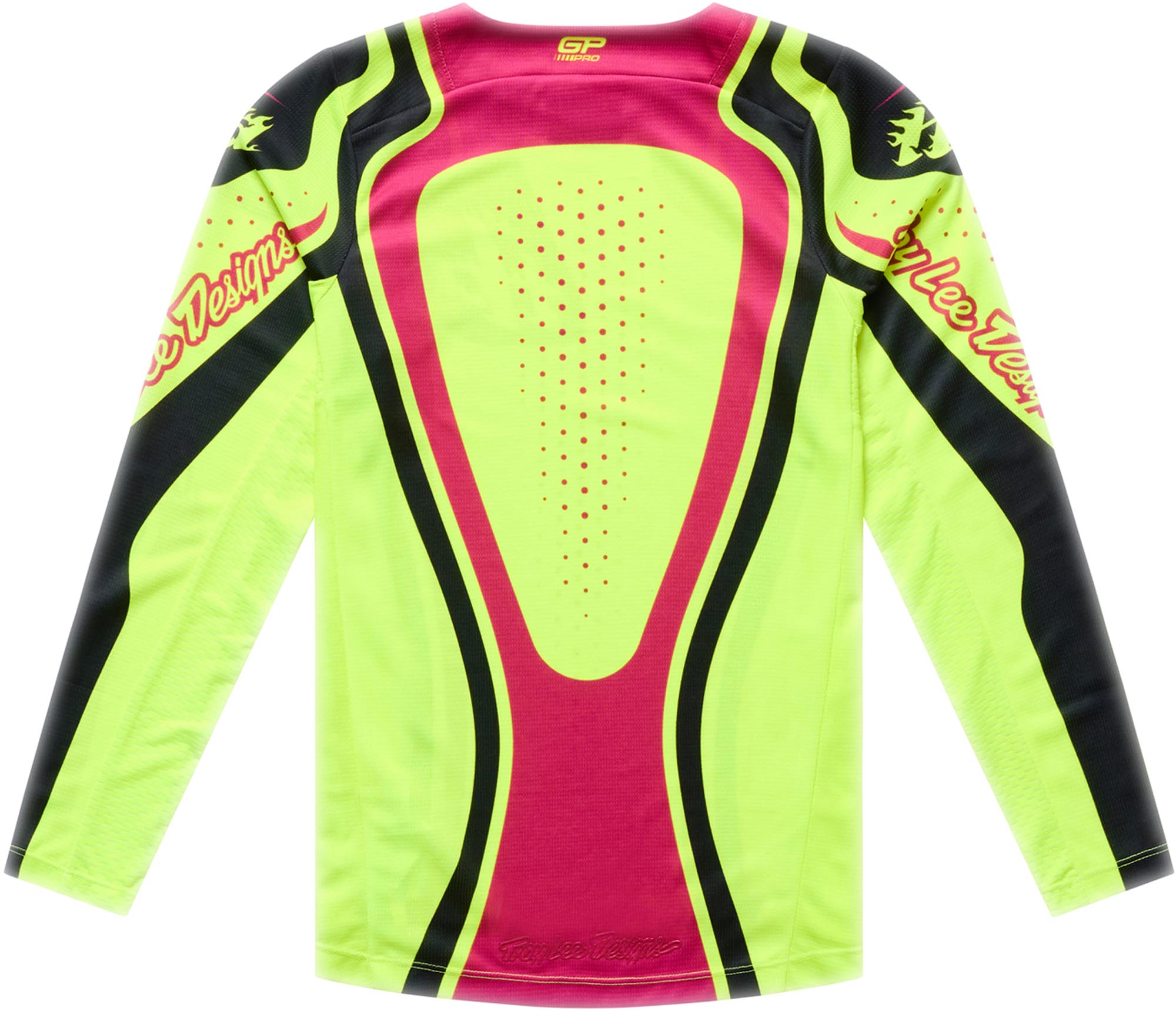 Troy Lee Designs GP Pro Roller Ungdoms motocrosstrøje gul/magenta L Figur 2