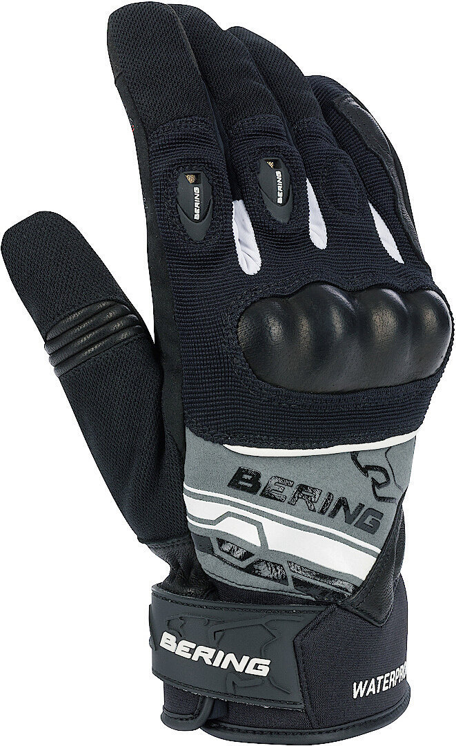Bering Morius Motorcycle Gloves black/white/grey 9 (M) Figure 1