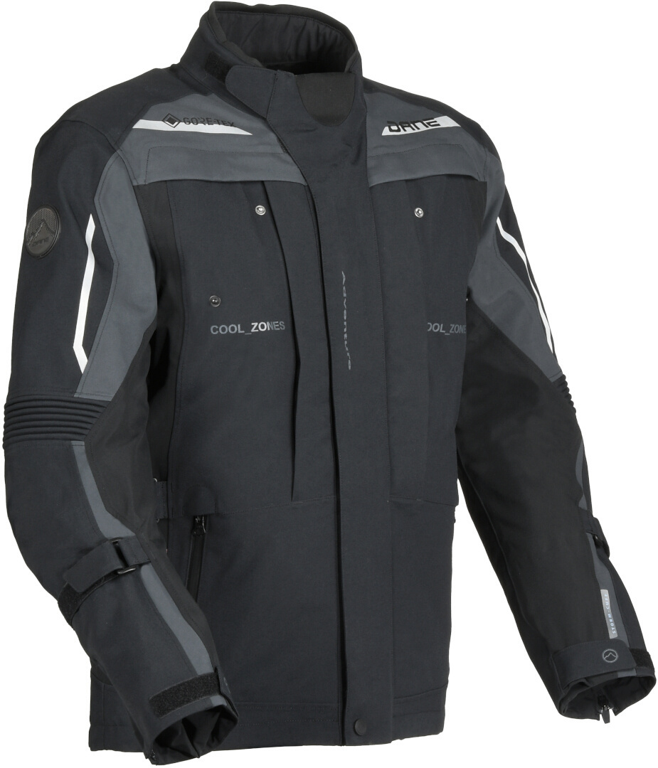 DANE Svendborg waterproof Motorcycle Textile Jacket black/grey 58 Figure 1