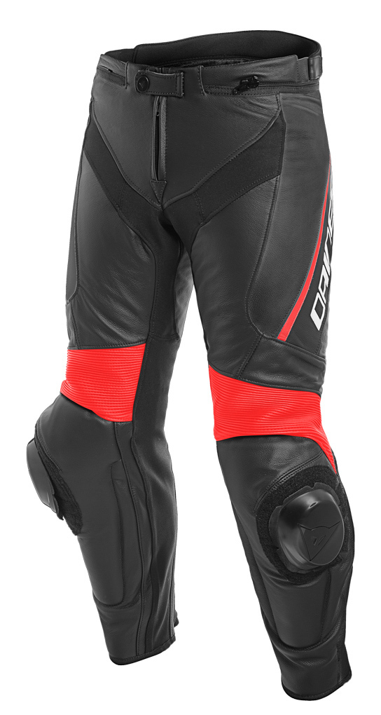 Dainese Delta 3 Motorcycle Leather Pants black/white Short 30 Figure 4