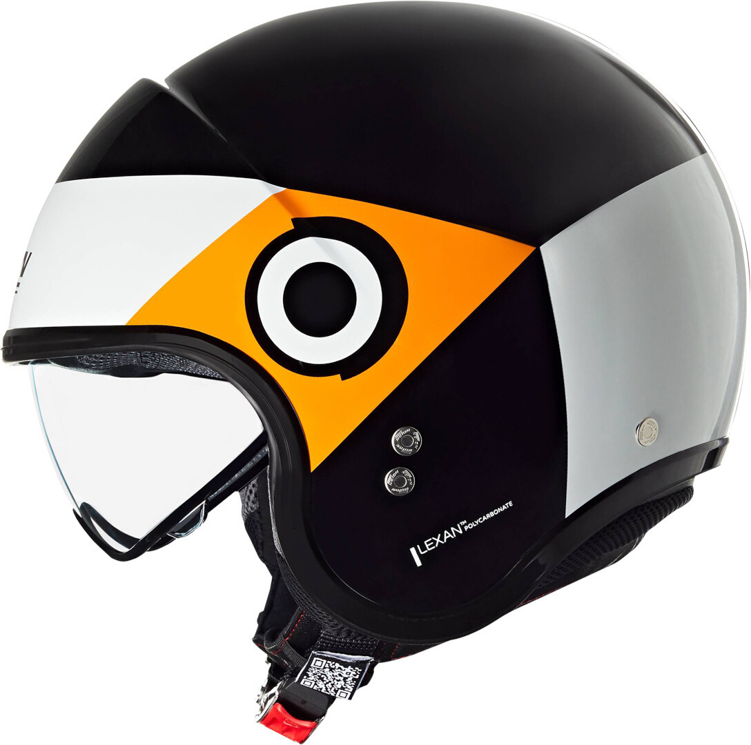 Nolan N21 06 Onirico Jet hjälm svart/vit/orange XL (61) Figur 2
