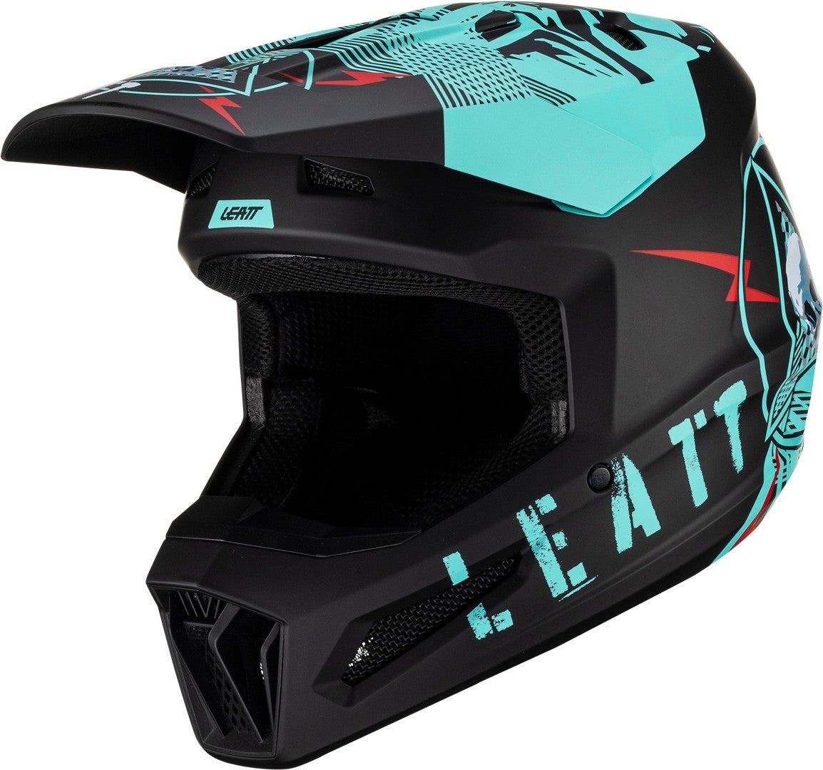 Leatt 2.5 Motokrosová přilba černá matná/modrá XXL (63/64) Obrázek 1