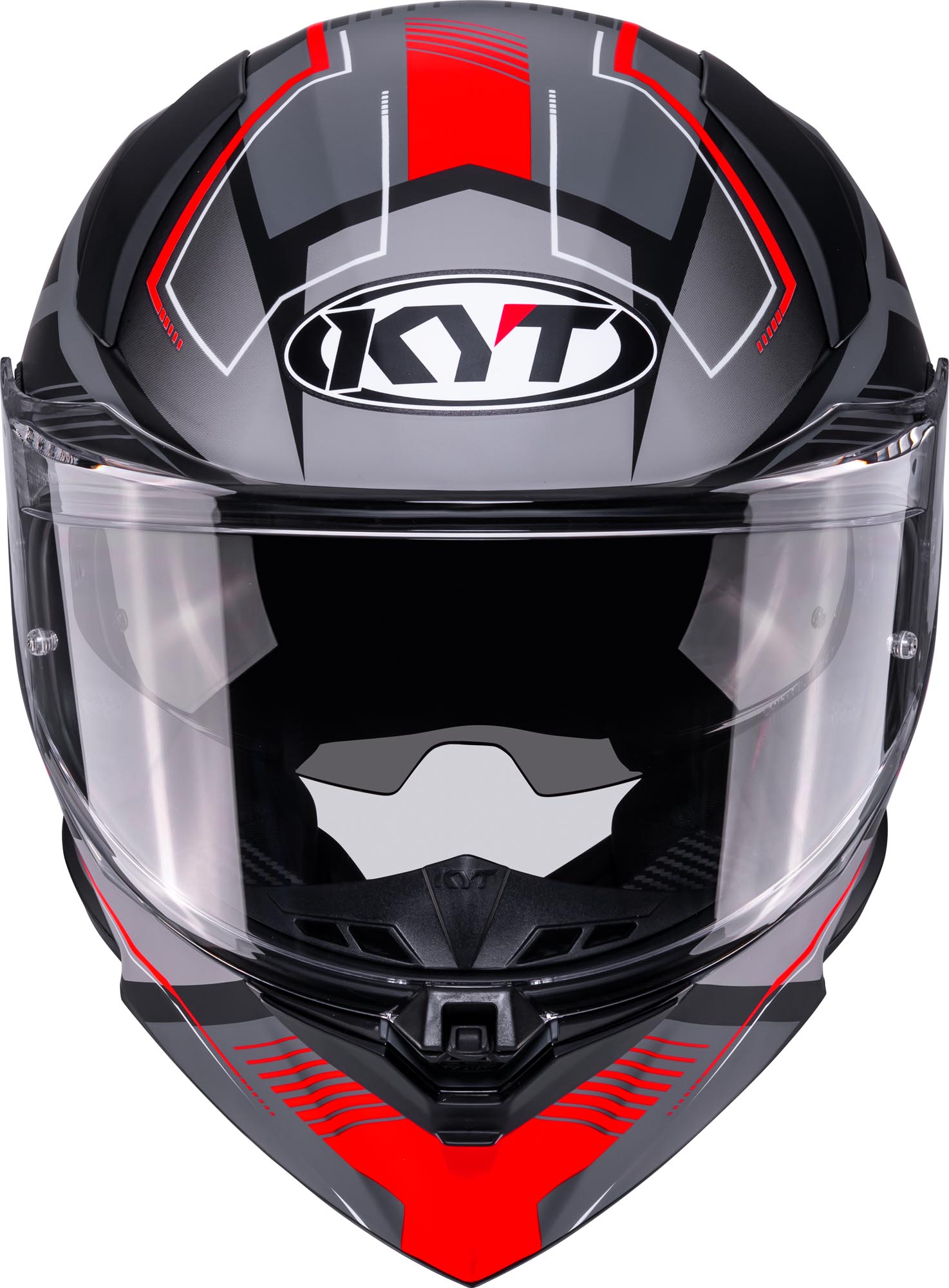 KYT R2R Parsec Helm grijs mat/rood S (55/56) Figuur 8