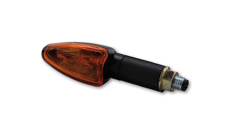 HIGHSIDER Smart Arrow Lampa Miniindikator Hus Svart / Lens Orange (Par), Fram och Bak Figur 5