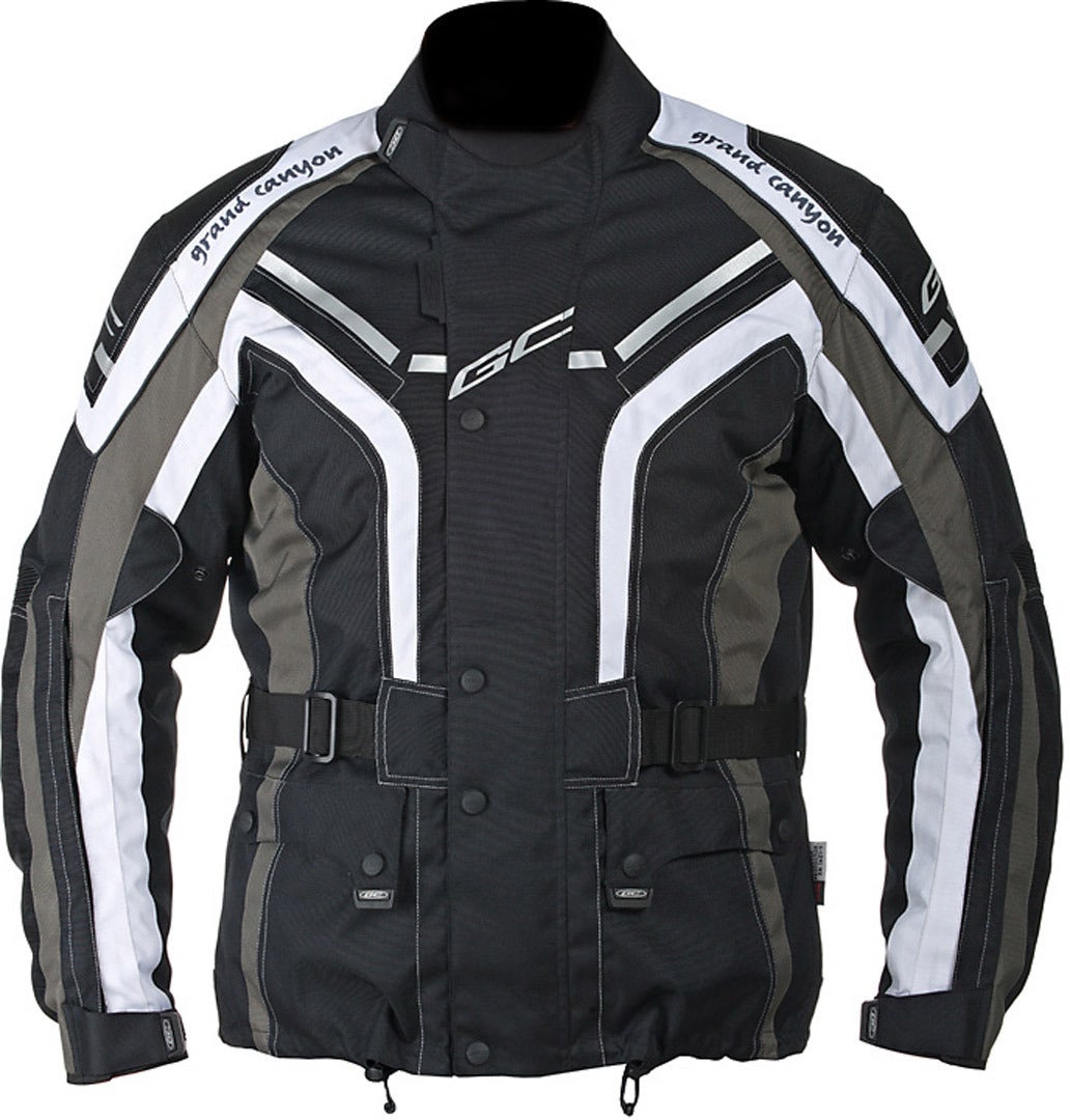 Grand Canyon One Way Motorcycle Textile Jacket black/grey/white 5XL Figure 1