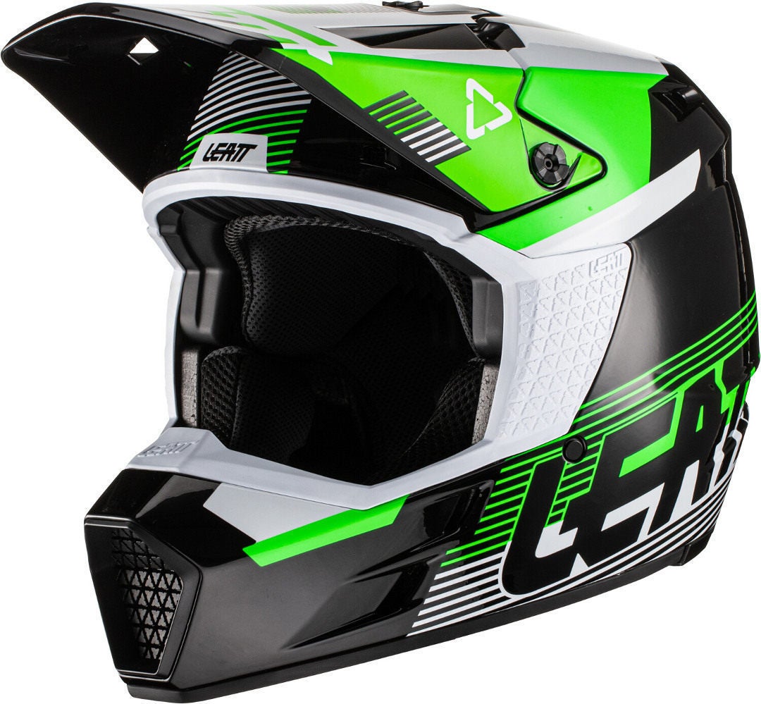 Leatt Moto 3.5 V.22 Casque de motocross Noir/Vert/Blanc L (59/60) Figure 3