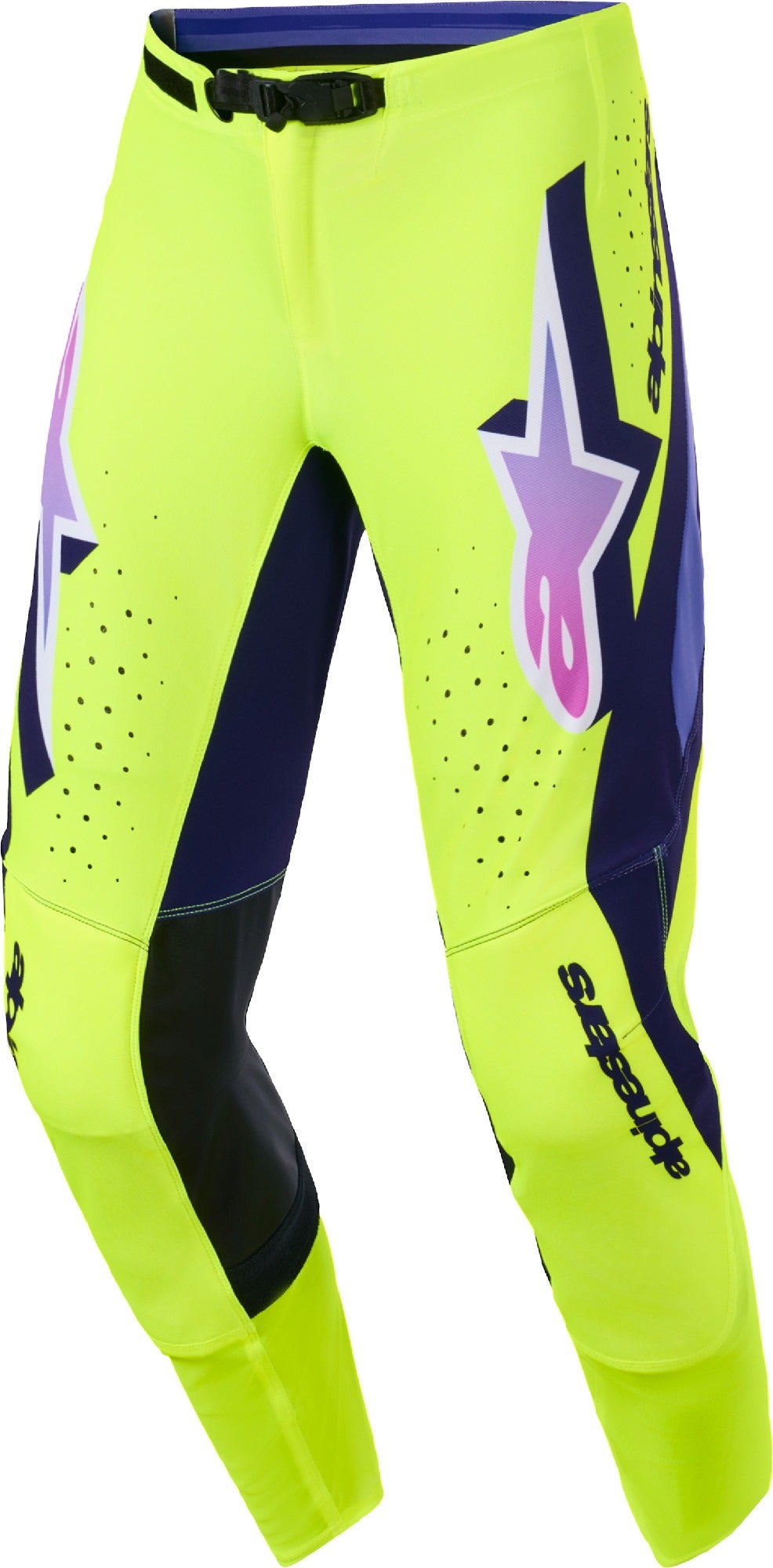 Alpinestars Supertech Vista Motocross-housut violetti/keltainen 34 Kuva 1