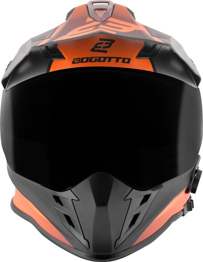 Bogotto H331 BT Tour EVO Bluetooth Casque d’enduro noir mat/gris/orange M (57/58) Figure 8
