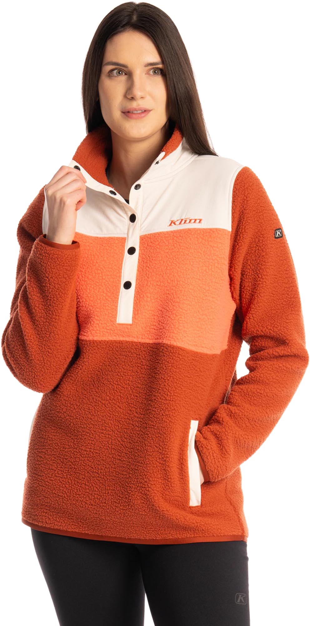 Klim High Pile Mountain Damer fleece pullover orange 2XL Figur 1