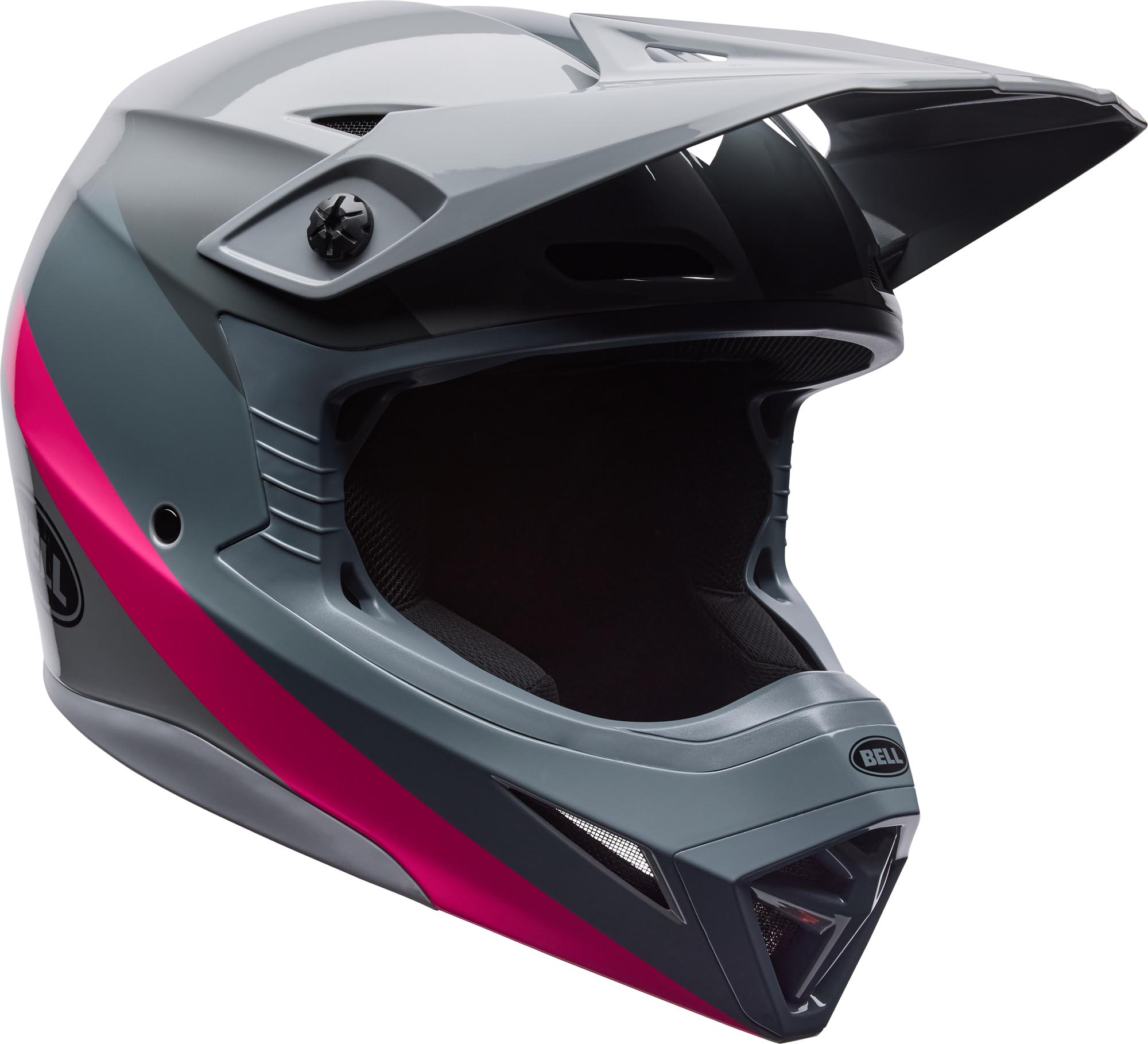 Bell MX-10 MIPS Aviator Motocross Helm grau/rosa L (59/60) Abbildung 1