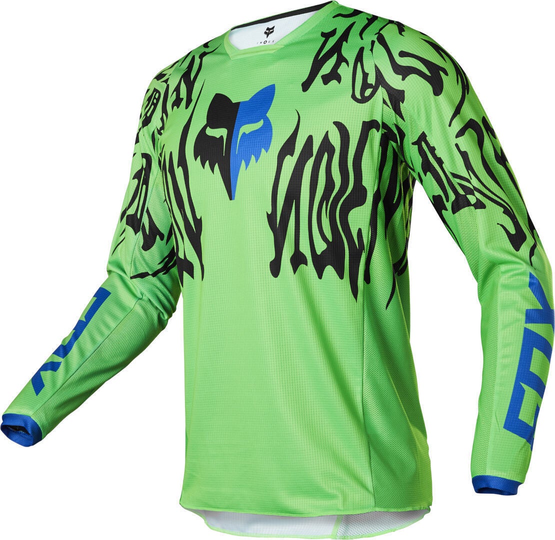 FOX 180 Peril Motocross Jersey gul/grøn XL Figur 3