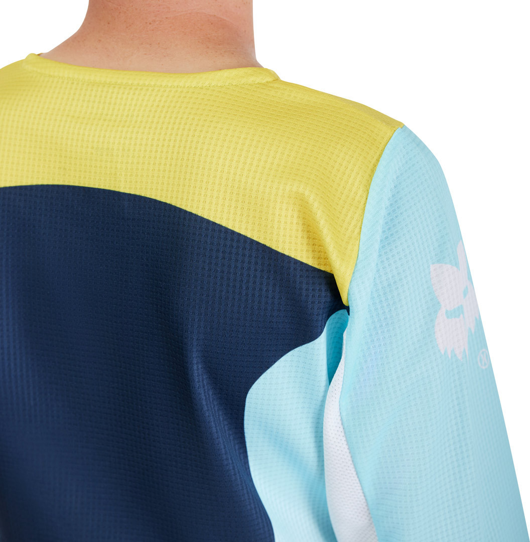 FOX 180 Elevated Jugend Motocross Jersey hellblau YM Abbildung 4
