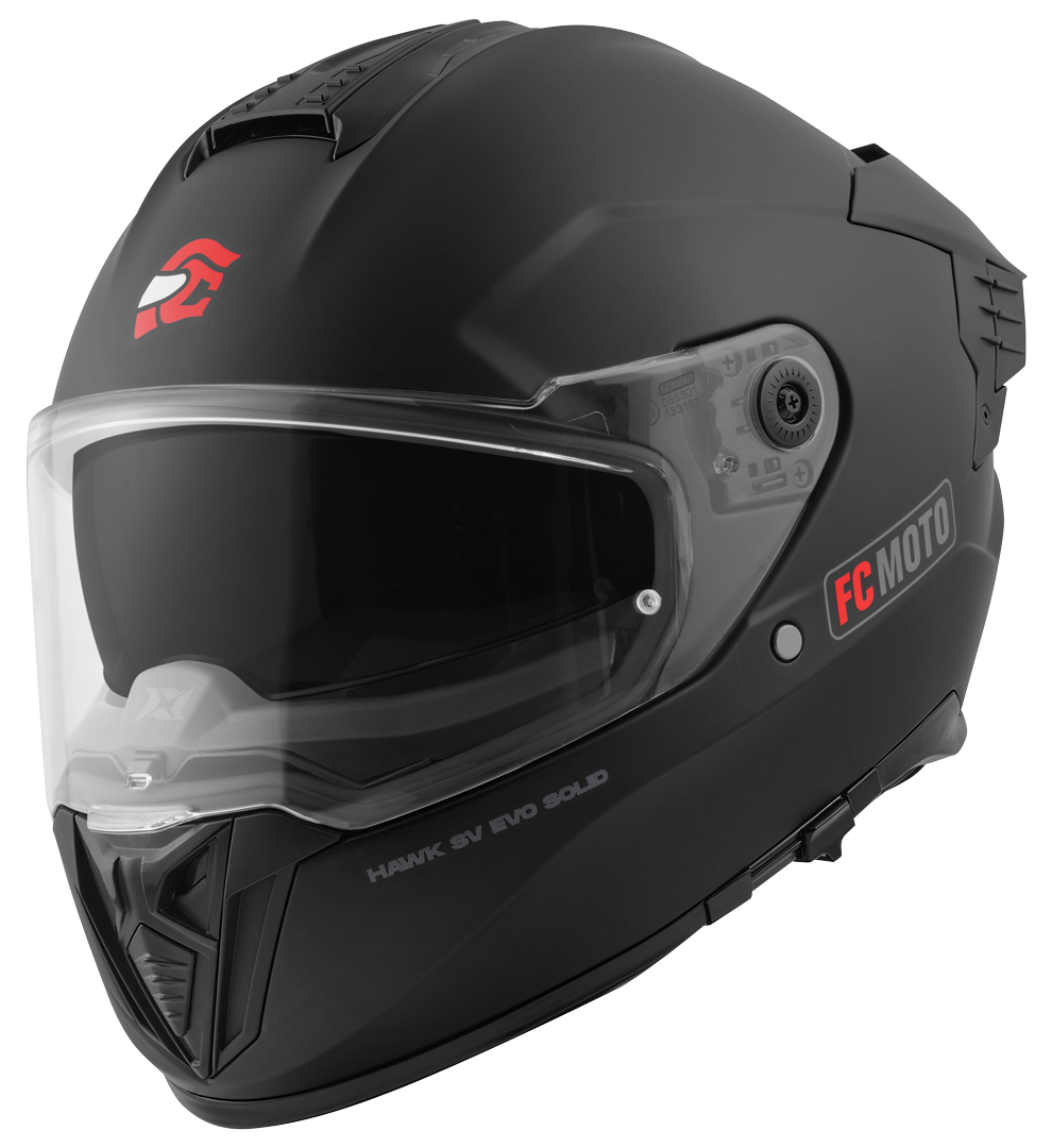 FC-Moto Hawk EVO Solid Capacete Black Matt XL Figura 2