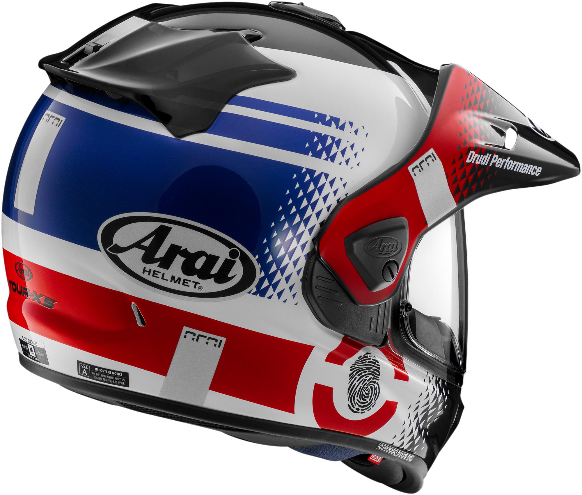 Arai Tour-X5 Print Casco Enduro Multicolore XL (61/62) Figura 2