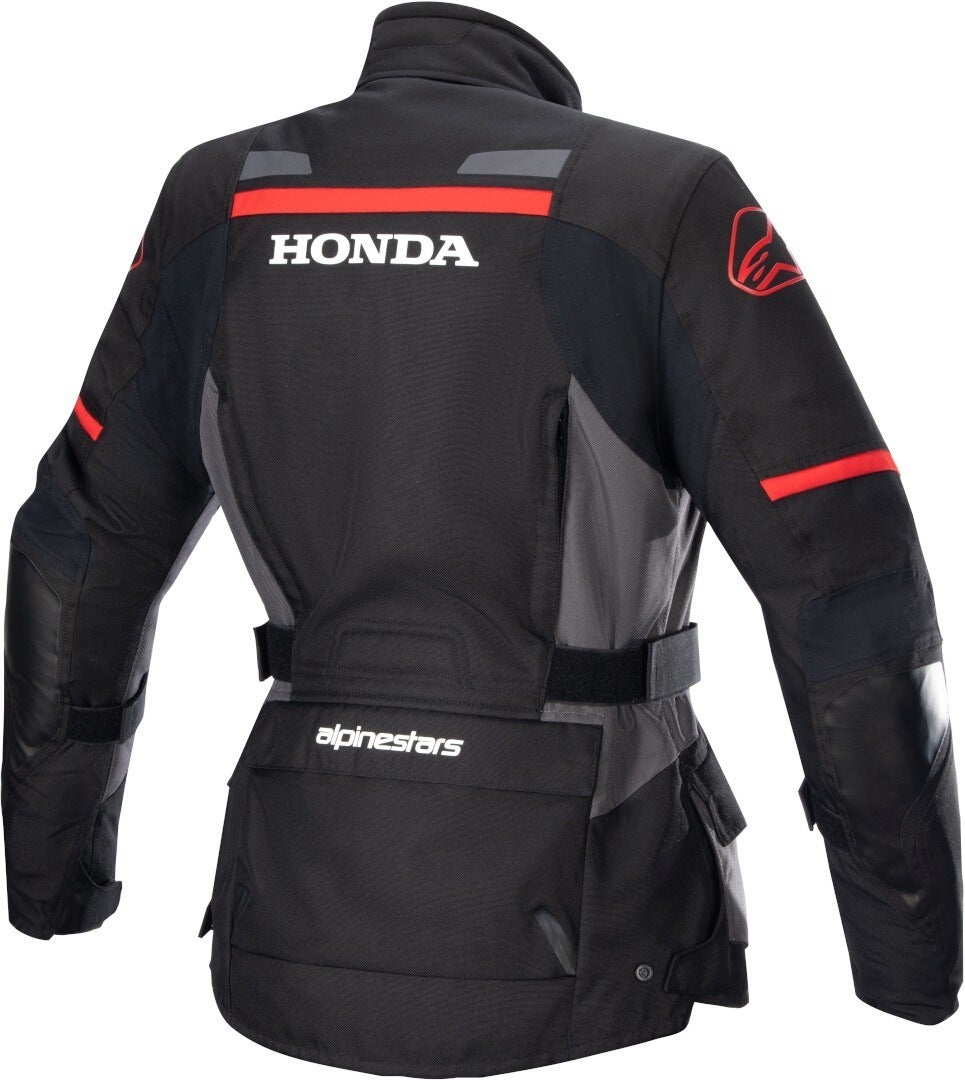 Alpinestars Honda Andes v3 Drystar imperméable dames moto textile veste Noir/Gris/Rouge M Figure 2