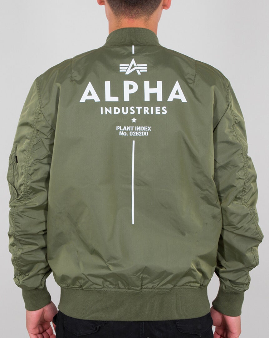 Alpha Industries MA-1 TT Glow In The Dark Veste Vert militaire M Figure 2