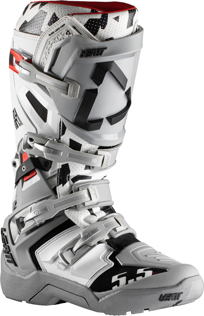 Leatt Moto 5.5 Flexlock Enduro Cizme de motocross Gri/Alb/Negru 40,5 Figura 1