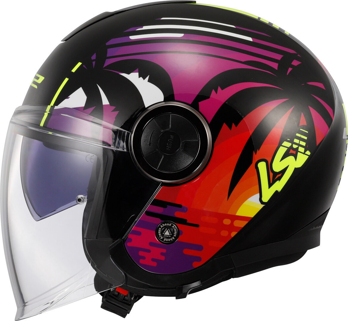 LS2 OF620 Classy Palm Jet Helm S (55/56) Figuur 2