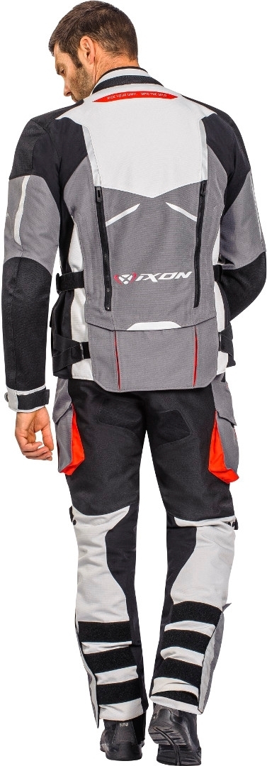 Ixon Ragnar Motorcycle Textile Jacket black/grey/red 3XL Figure 5