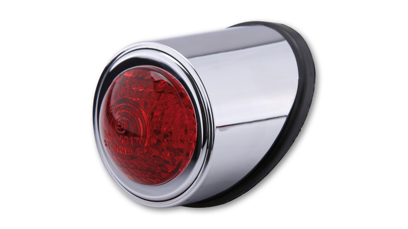HIGHSIDER smart Old School Typ 1 LED Bakljus Krom E-Godkänd (1st) Figur 1
