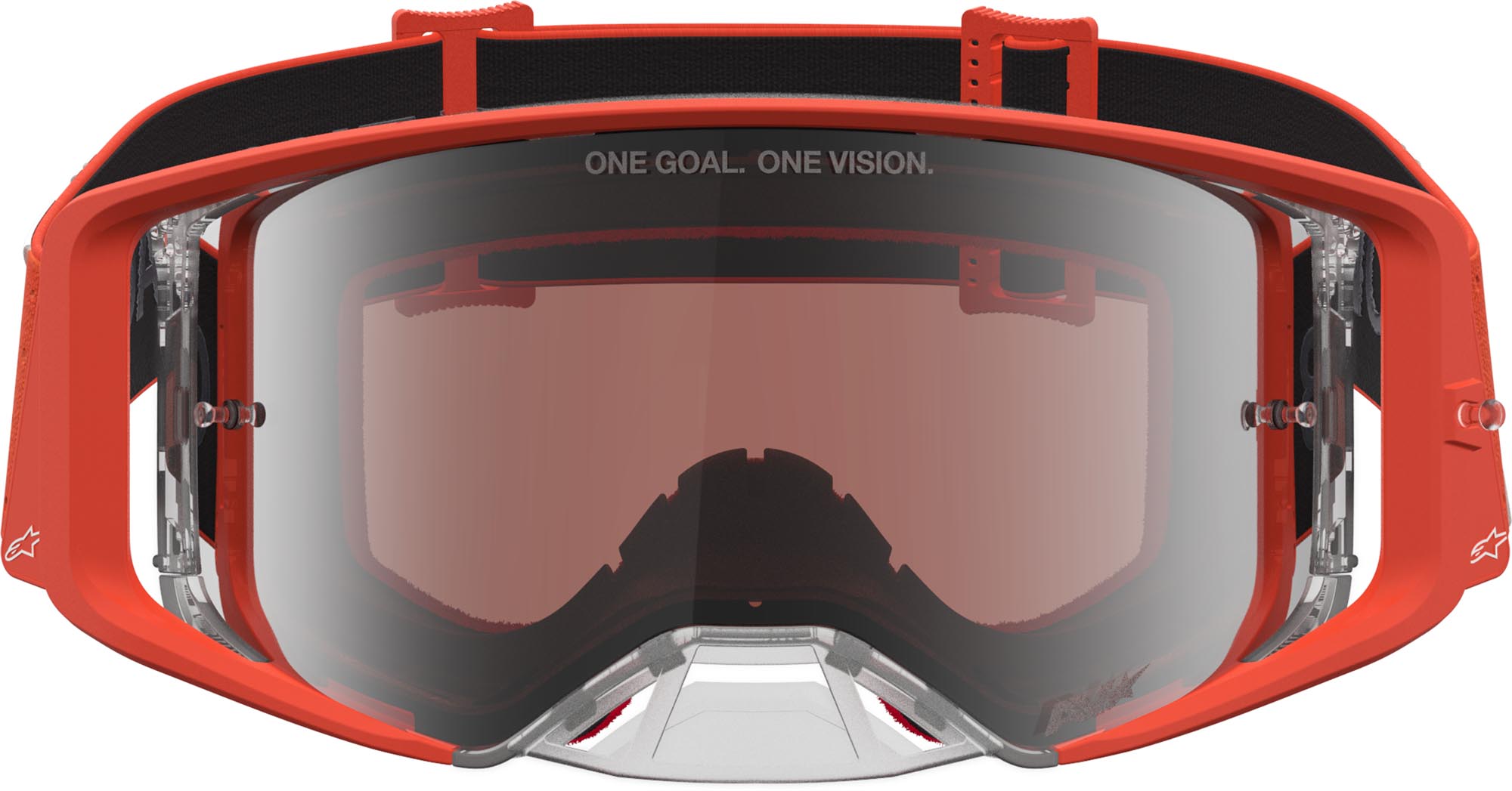 Alpinestars Supertech Vesta Mirror Lunettes de motocross orange/blanc Figure 4