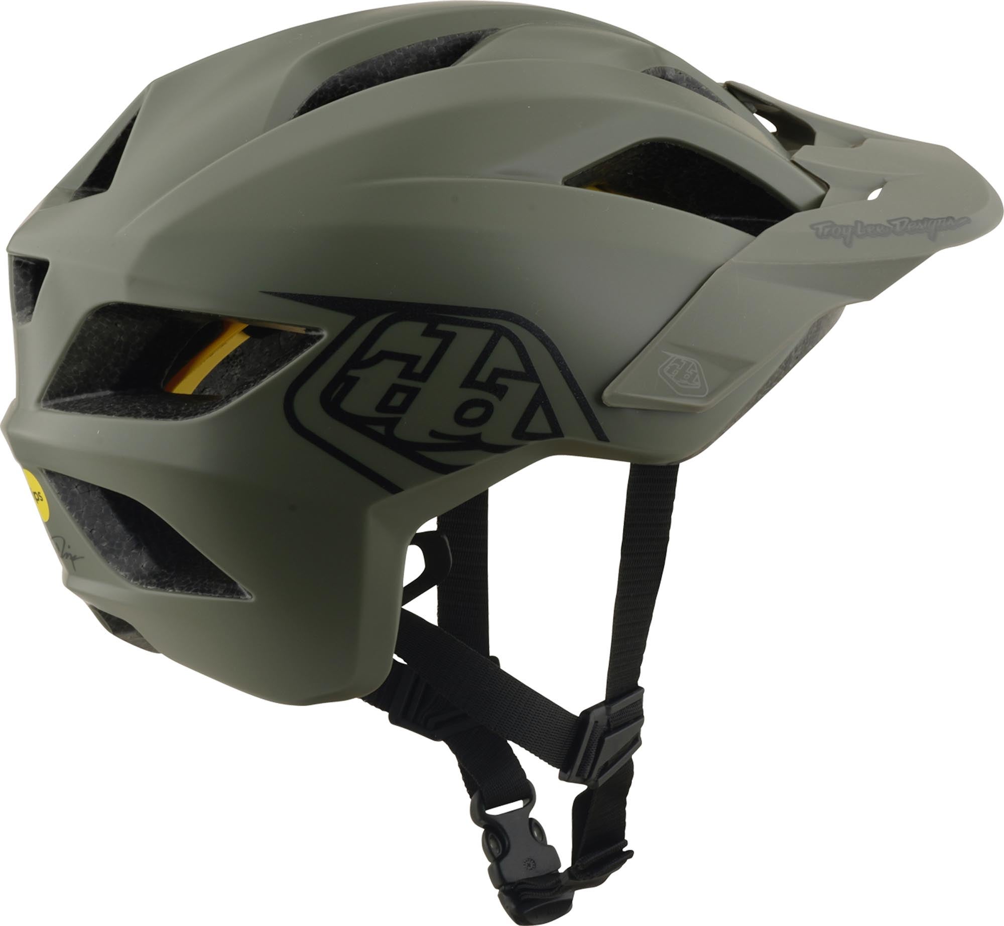 Troy Lee Designs Mips Flowline Point Casco per biciclette giovanili verde opaco 48-53 cm Figura 4
