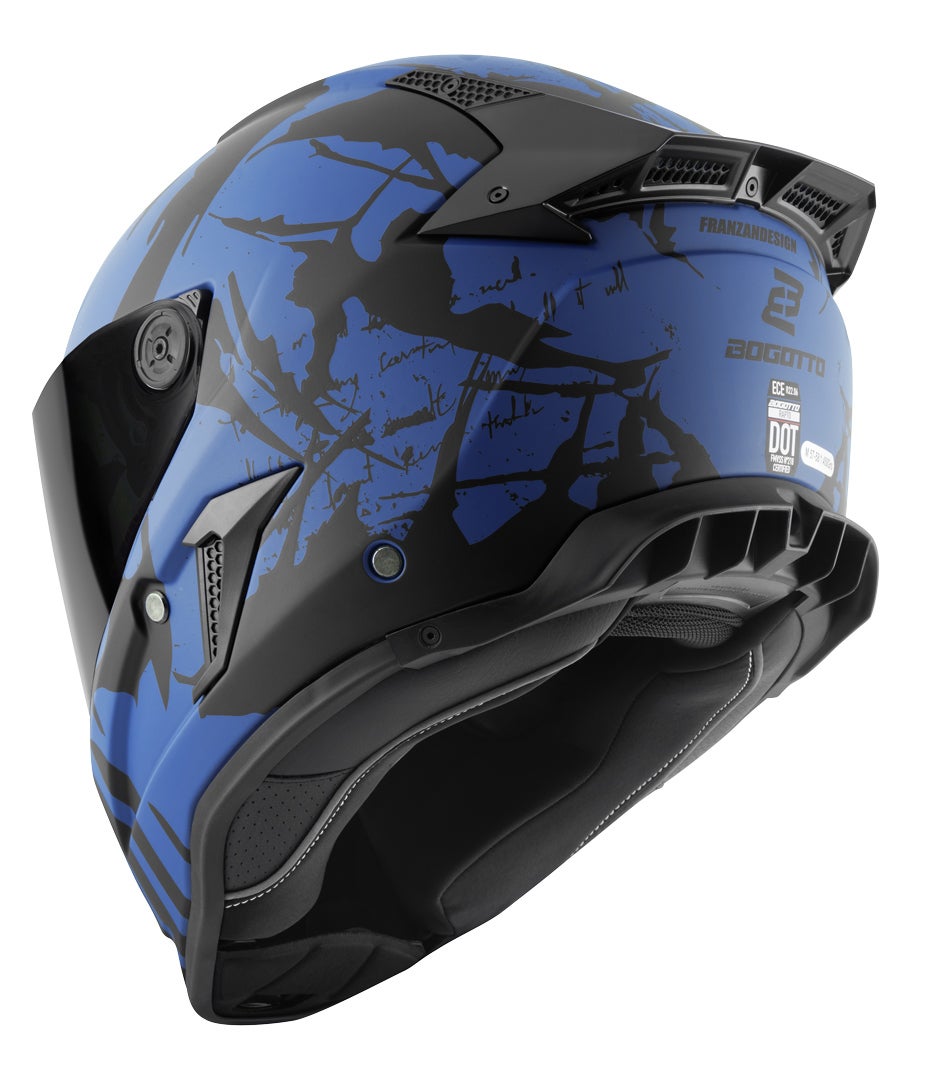 Bogotto Rapto Demon Helmet blue matt XL Figure 5