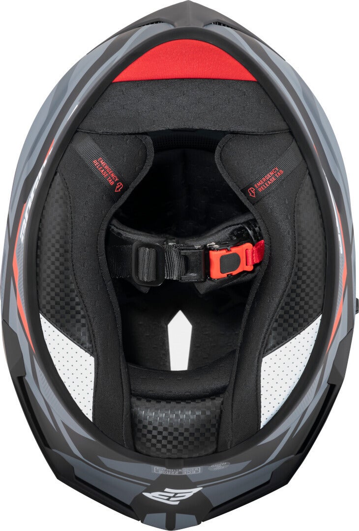 Bogotto Phantom Codex Glasvezel helm zwart/grijs/rood S Figuur 11