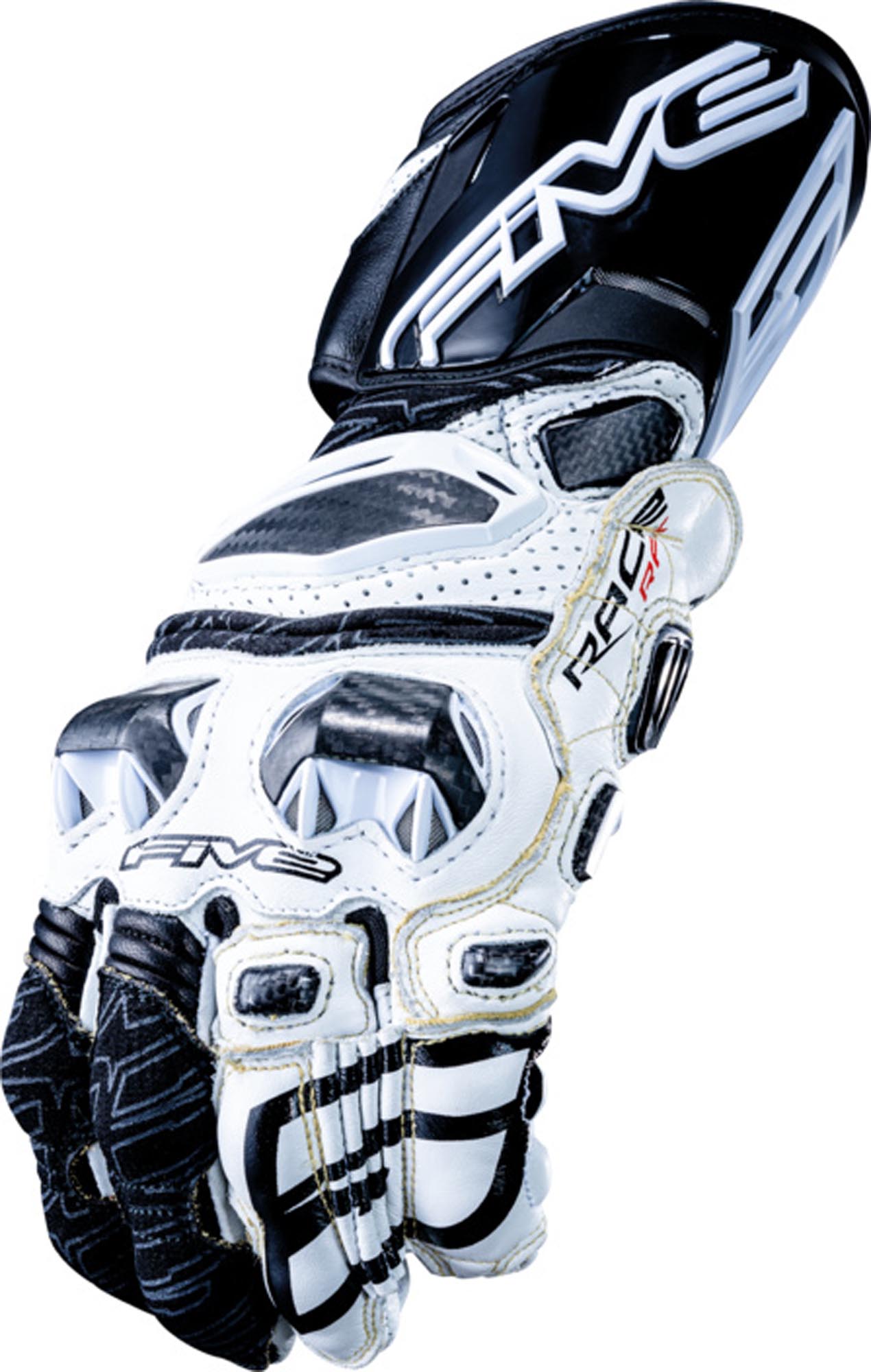 Five RFX Race Guantes de moto Blanco 2XL Figura 2