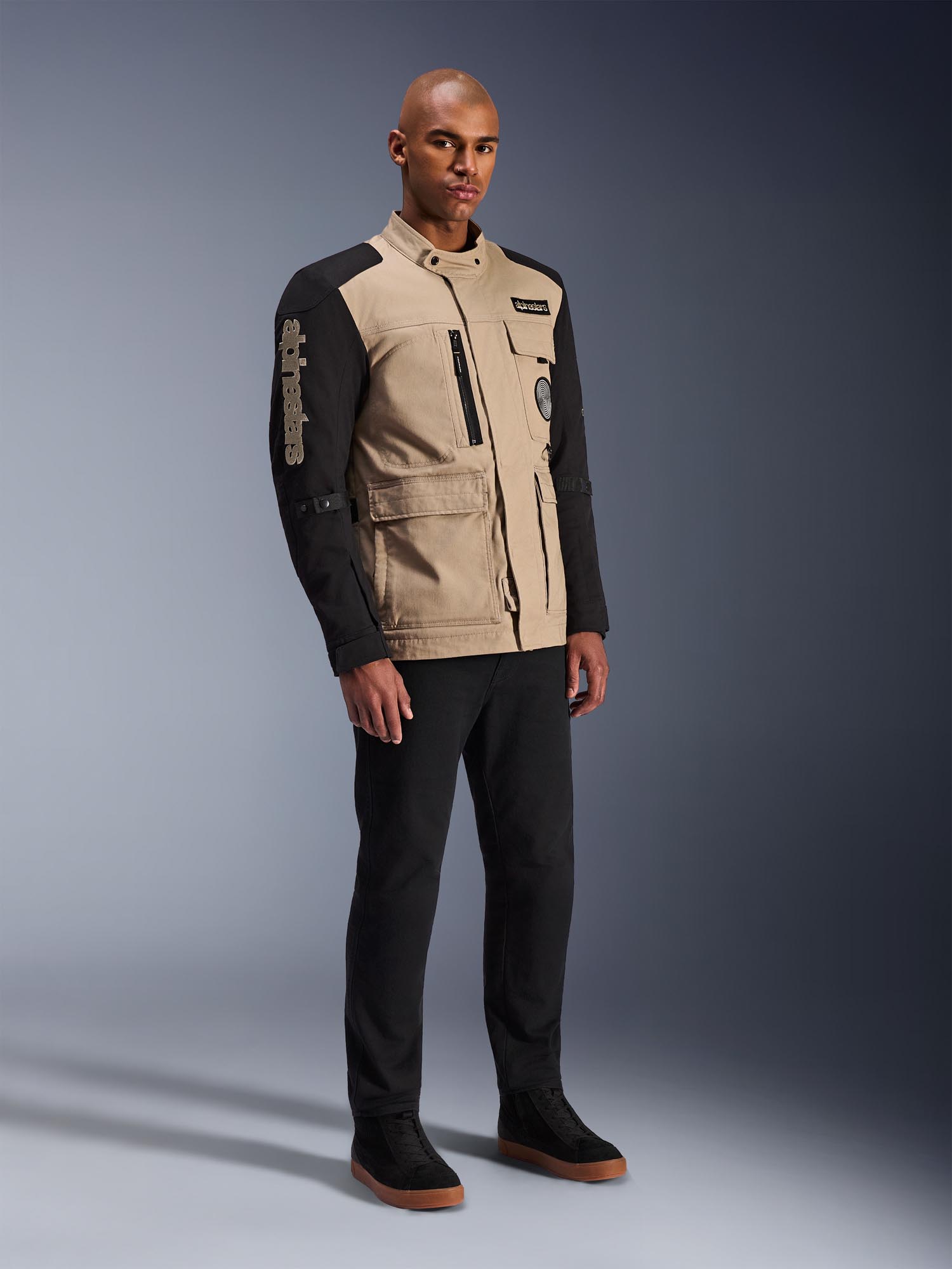 Alpinestars Dice Giacca tessile da motocicletta beige/nero M Figura 8