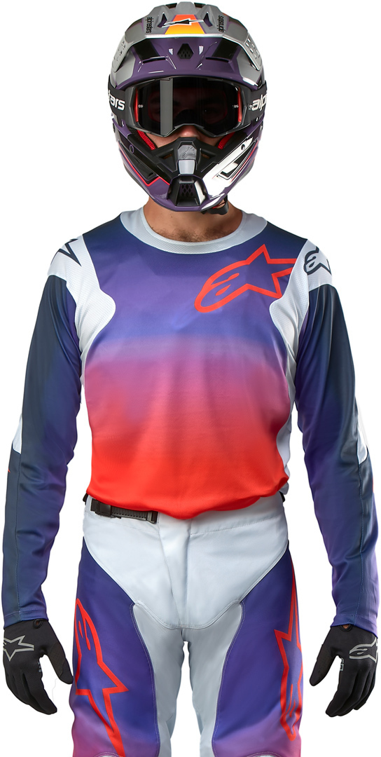 Alpinestars Racer Hoen Tricou de motocross gri/portocaliu S Figura 2