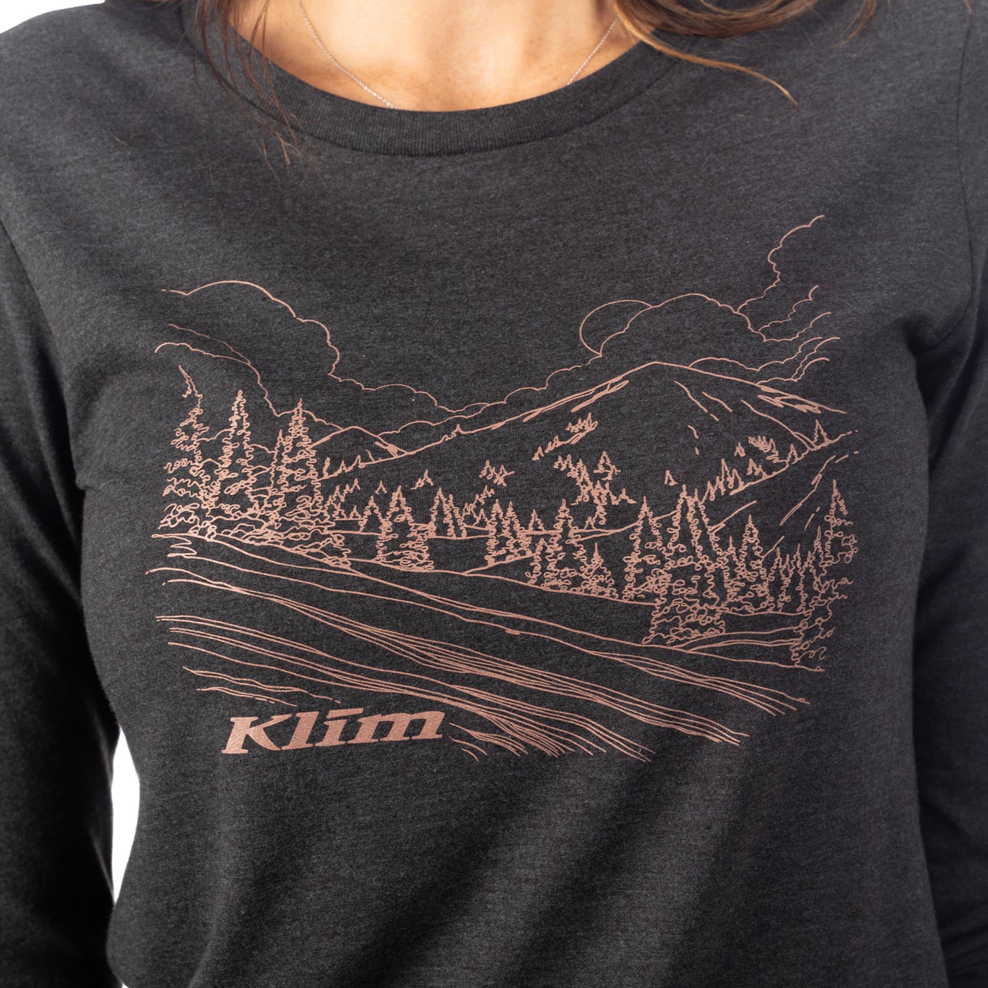 Klim Haven Tri-Blend Damen Langarmshirt schwarz XL Abbildung 3
