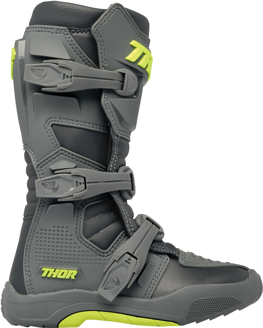 Thor Blitz XR MX Botas de motocross para jovens cinza/amarelo 5 Figura 2