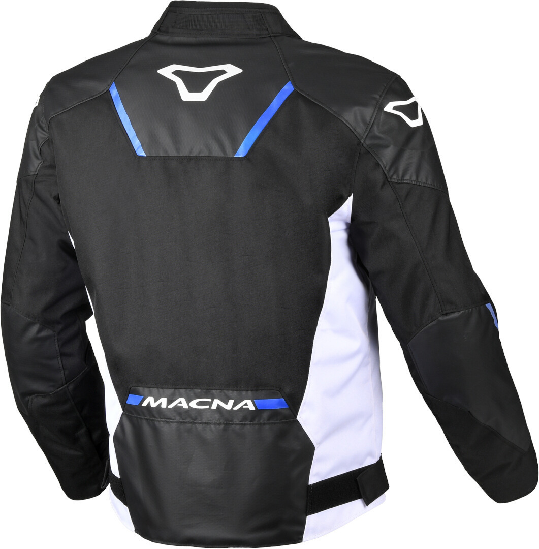Macna Tazar 2.0 waterproof Motorcycle Textile Jacket black/white/blue S Figure 2