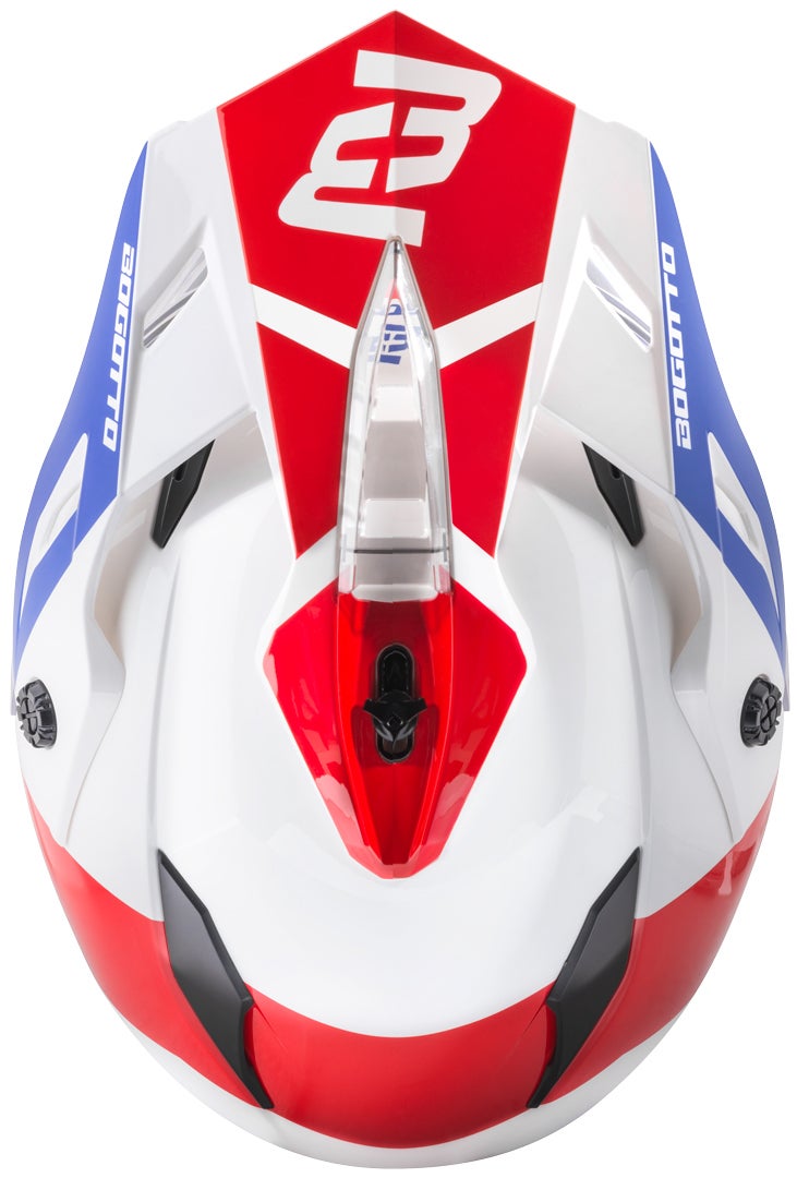Bogotto V331 Pro Tour Casco Enduro rosso/blu M Figura 10
