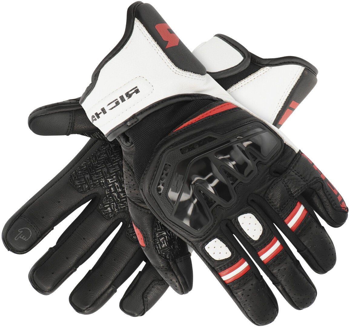 Richa Stradale Stealth perforerede motorcykelhandsker sort/hvid/rød XL Figur 3