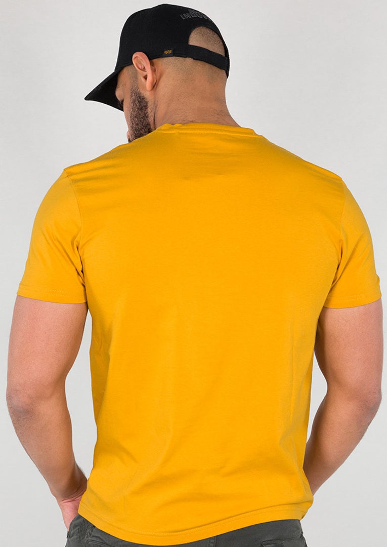 Alpha Industries Basic T Small Logo T-Shirt gul/grå XXL Figur 2