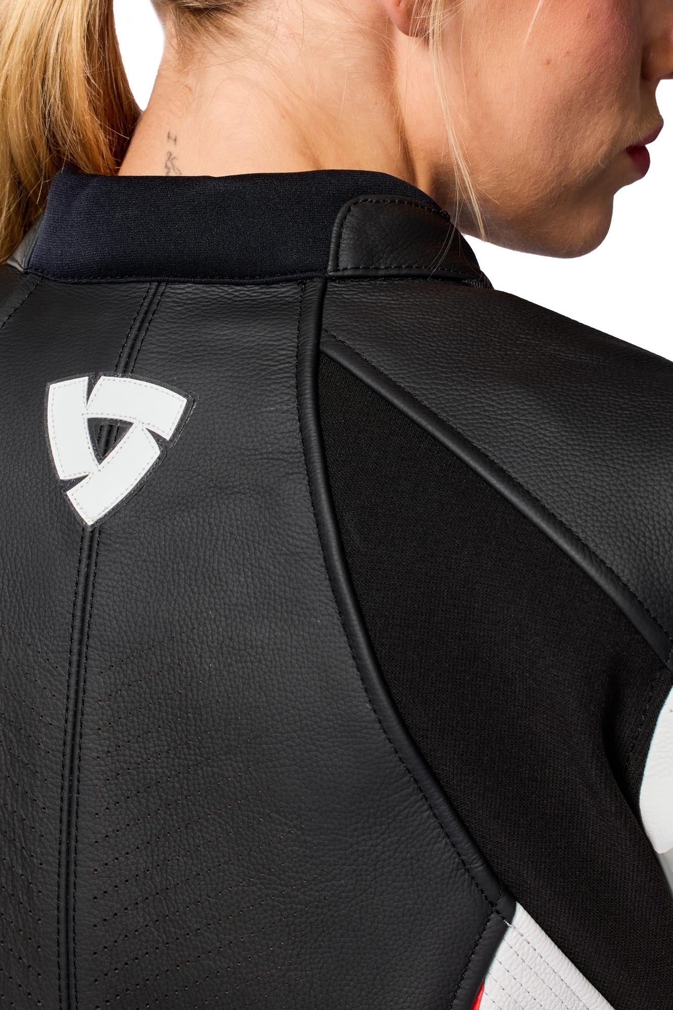Side view of Revit Xena 4 Ladies Motorcycle Leather Jacket