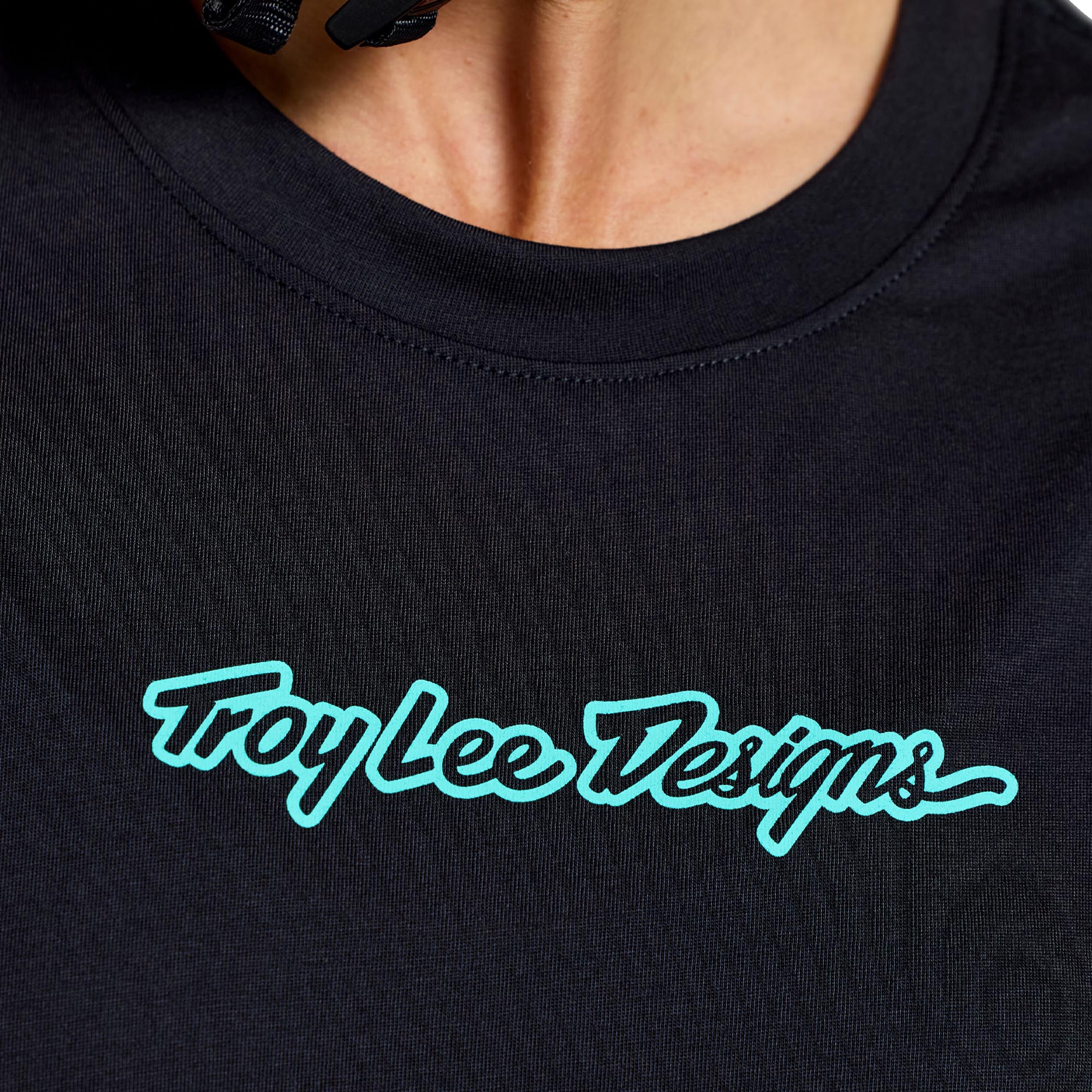 Side view of Troy Lee Designs Lilium Ride Signature Ladies Short Sleeve Bicycle Jersey